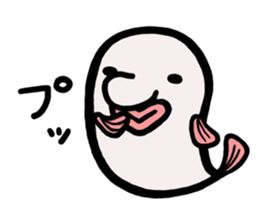 a deep-sea fish*Psychrolutes phrictus sticker #1001471