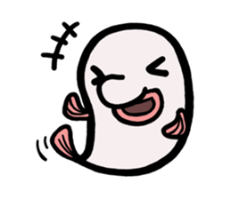 a deep-sea fish*Psychrolutes phrictus sticker #1001472