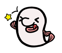 a deep-sea fish*Psychrolutes phrictus sticker #1001476