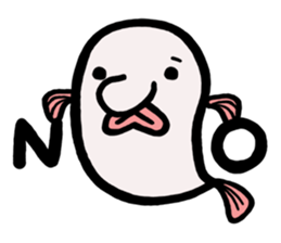 a deep-sea fish*Psychrolutes phrictus sticker #1001481