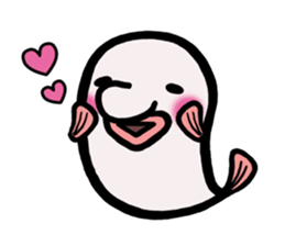 a deep-sea fish*Psychrolutes phrictus sticker #1001482