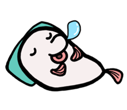 a deep-sea fish*Psychrolutes phrictus sticker #1001484