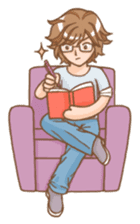 The love story of Gin & Ian sticker #1001500