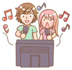 The love story of Gin & Ian sticker #1001505