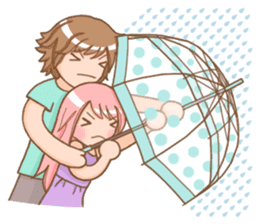 The love story of Gin & Ian sticker #1001506