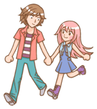 The love story of Gin & Ian sticker #1001507