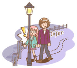 The love story of Gin & Ian sticker #1001509