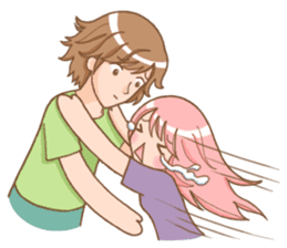 The love story of Gin & Ian sticker #1001513