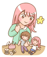 The love story of Gin & Ian sticker #1001515