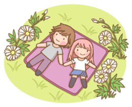 The love story of Gin & Ian sticker #1001517