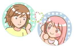 The love story of Gin & Ian sticker #1001518