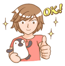 The love story of Gin & Ian sticker #1001521