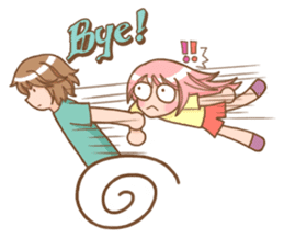 The love story of Gin & Ian sticker #1001526