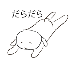 No motivation a rabbit sticker #1002686