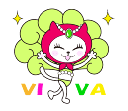 Cat of pink hood 2 sticker #1002879