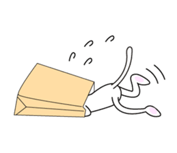 Cat of pink hood 2 sticker #1002885