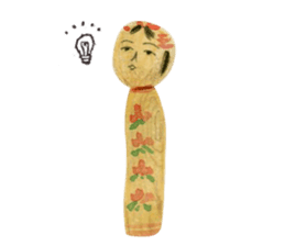 One day, Kokeshi became perverse. sticker #1003772