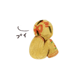 One day, Kokeshi became perverse. sticker #1003774