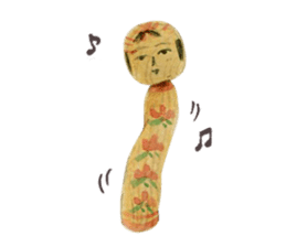 One day, Kokeshi became perverse. sticker #1003776