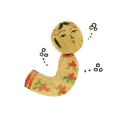One day, Kokeshi became perverse. sticker #1003778