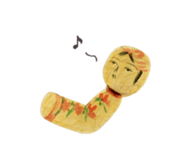 One day, Kokeshi became perverse. sticker #1003782