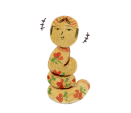 One day, Kokeshi became perverse. sticker #1003796