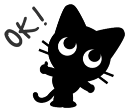 Nene the black cat (English version) sticker #1003810