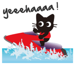 Nene the black cat (English version) sticker #1003828