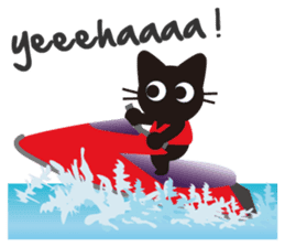 Nene the black cat (English version) sticker #1003828