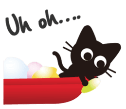 Nene the black cat (English version) sticker #1003835