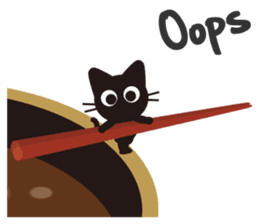 Nene the black cat (English version) sticker #1003836