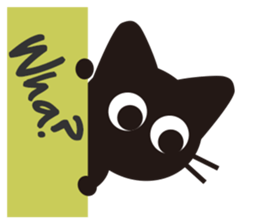Nene the black cat (English version) sticker #1003837