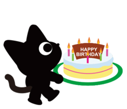 Nene the black cat (English version) sticker #1003841