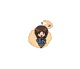 Hanketsu Musume sticker #1003887