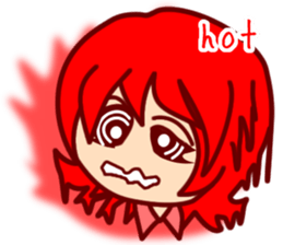 The BADGIRL WARUKO 40FACES English sticker #1004321