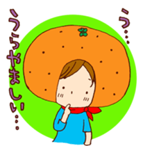 Orange Girl Sticker sticker #1004409
