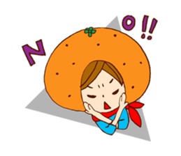 Orange Girl Sticker sticker #1004413