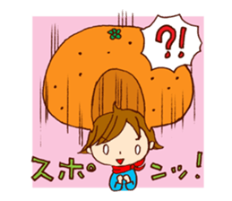 Orange Girl Sticker sticker #1004420