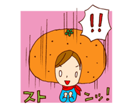 Orange Girl Sticker sticker #1004421
