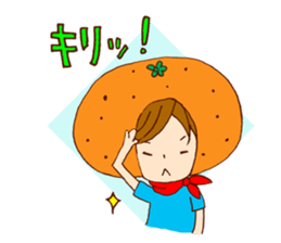 Orange Girl Sticker sticker #1004424