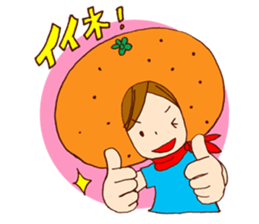 Orange Girl Sticker sticker #1004434