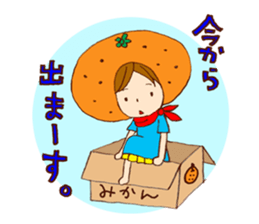 Orange Girl Sticker sticker #1004437