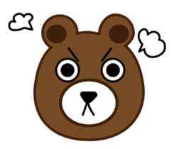Sticker of bear in japanese sticker #1005404