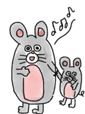 mouse sticker #1005917