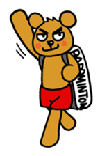 kuma-goro sticker #1006380