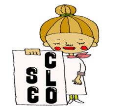 hair stylist stamp. sticker #1006548