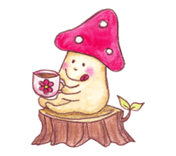 Kinoko-kun and jovial fellows sticker #1006779