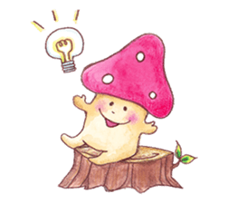 Kinoko-kun and jovial fellows sticker #1006787