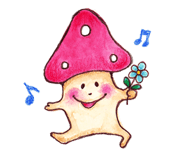 Kinoko-kun and jovial fellows sticker #1006789