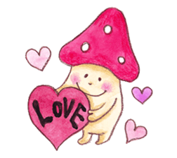 Kinoko-kun and jovial fellows sticker #1006798